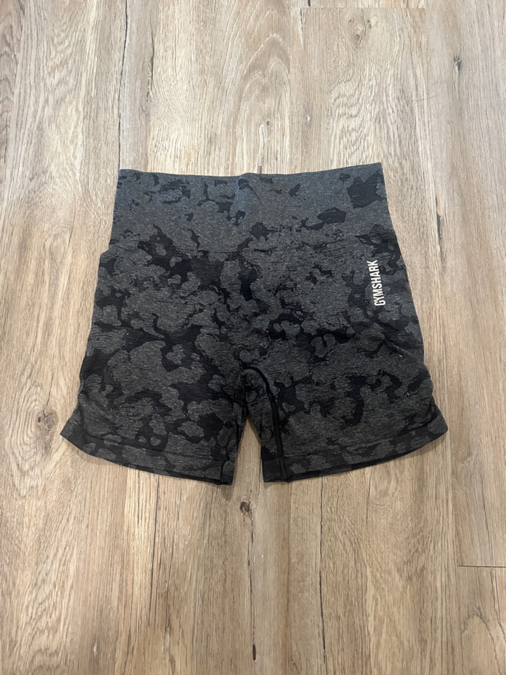 Gymshark Black Heather Camo Shorts